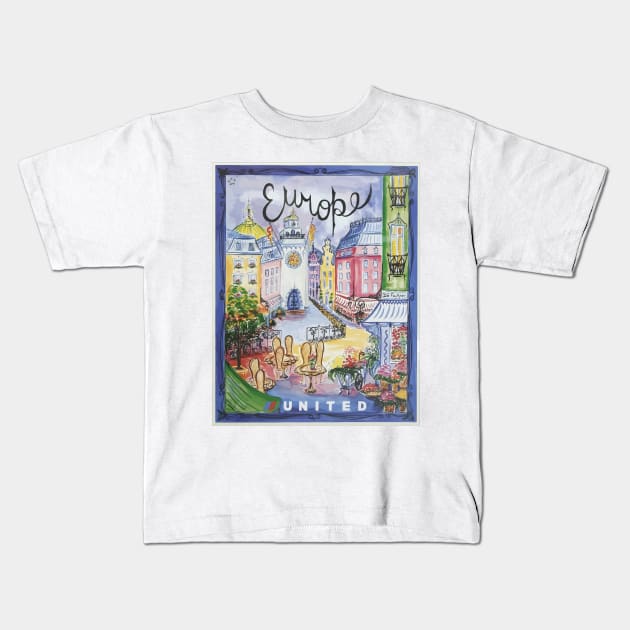 Europe United Kids T-Shirt by Yaelledark